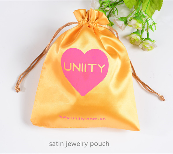 customized satin jewelry pouch