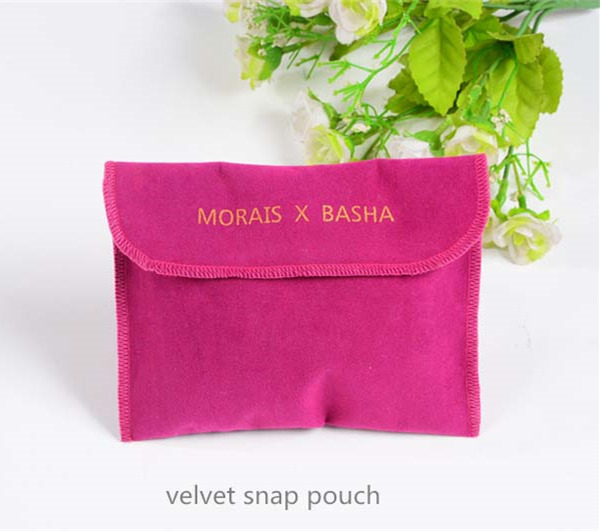 velvet sanp pouch for jewelry