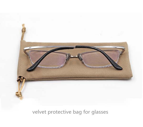 velvet protective bag for glasses