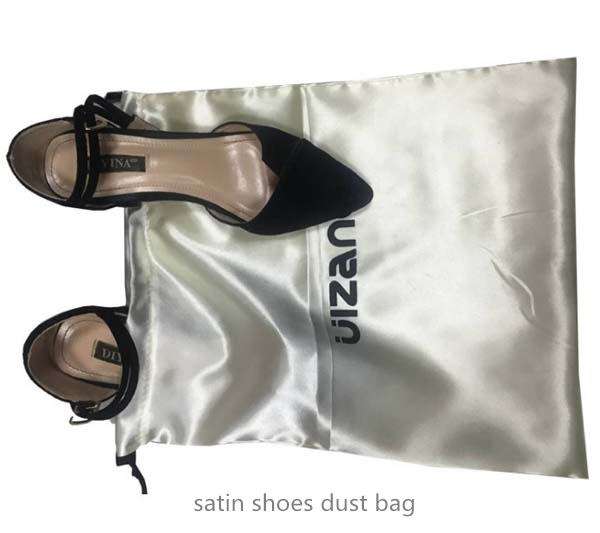 customized satin shoes dust bag