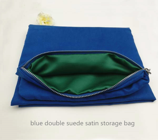 clothes organizer suede zipper bag 