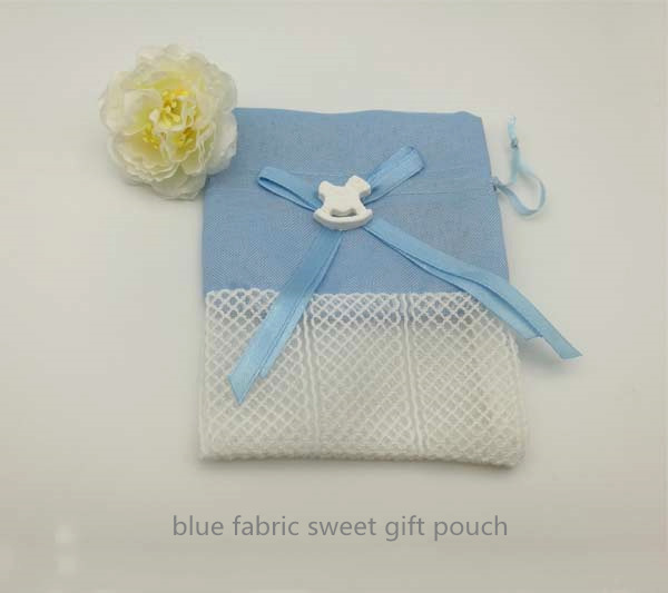 fabric sweet gift pouch wedding favours baby shower favors 