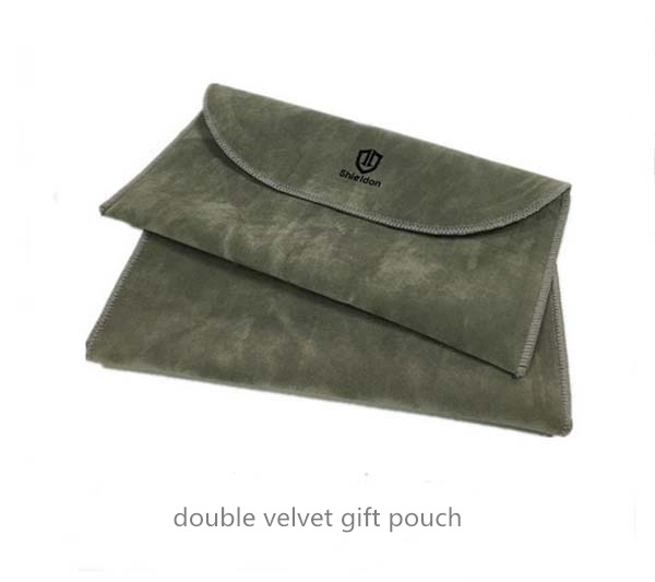 double velvet gift pouch