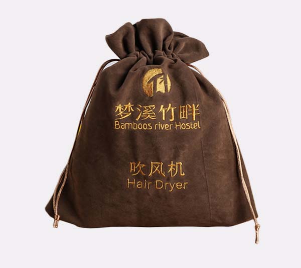 customized velvet hair dryer pouch