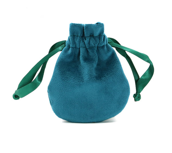 soft velour jewelry pouch