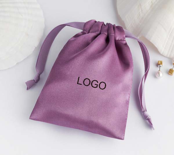 Purple Satin Sachet Bags 