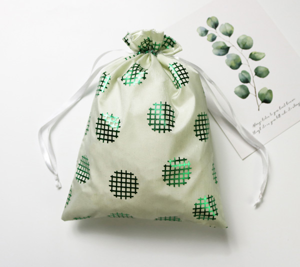 Cotton Linen Drawstring Bag Party Gift Pouch Printed Cactus 3 sizes Choosing S