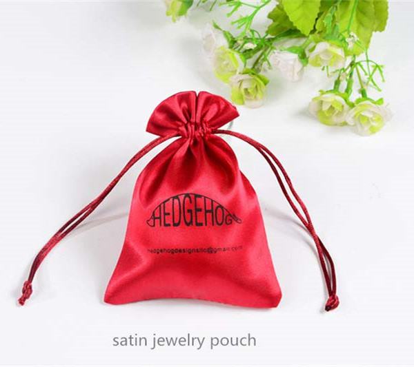 silk satin jewelry pouch