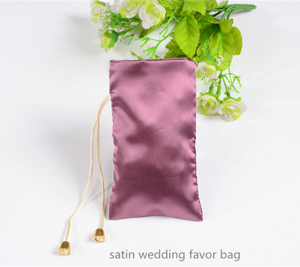 satin wedding favor bags