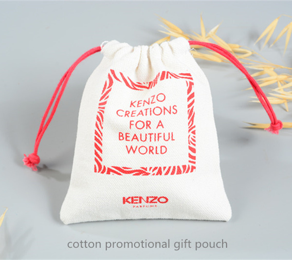 cotton promotional gift pouch 