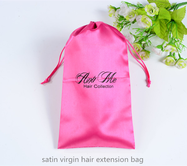 satin virgin hair extension bag
