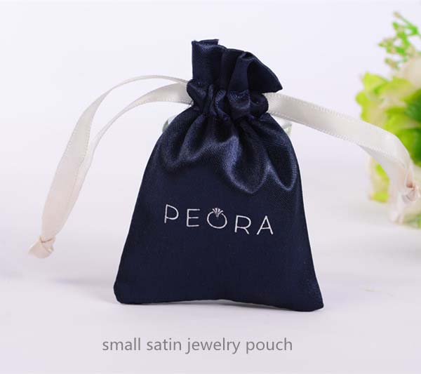 small satin jewelry pouch 