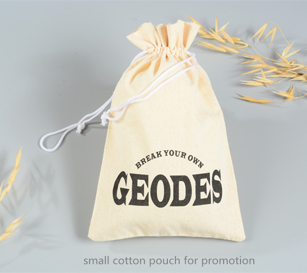 small cotton drawstring pouch for promotion