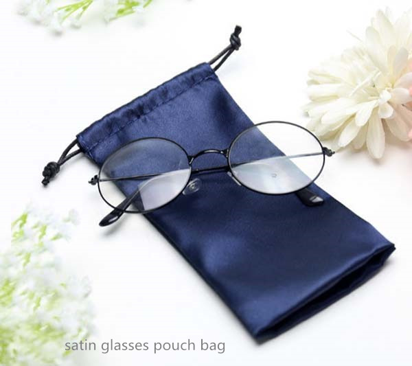 satin glasses pouch bag