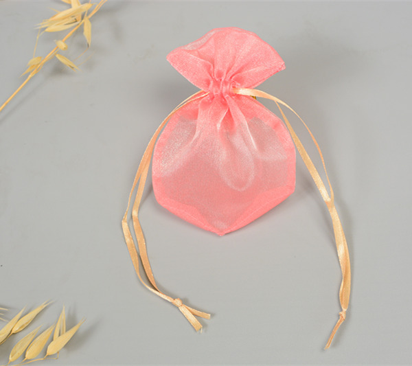 round organza jewelry display pouch bag