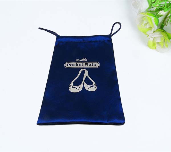 customized satin shoes bag 