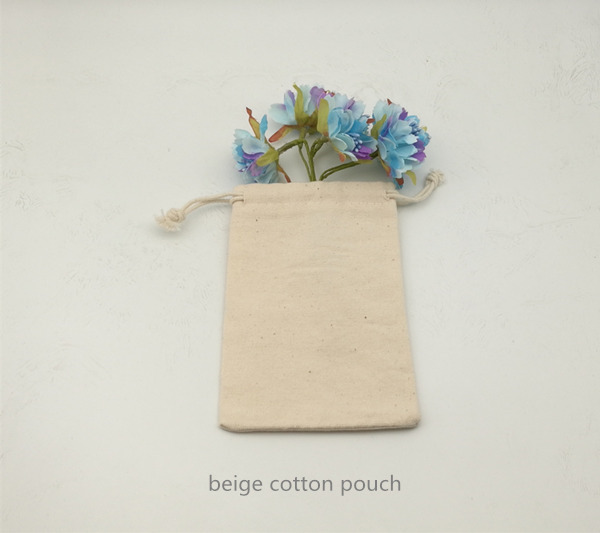 small blank cotton pouch