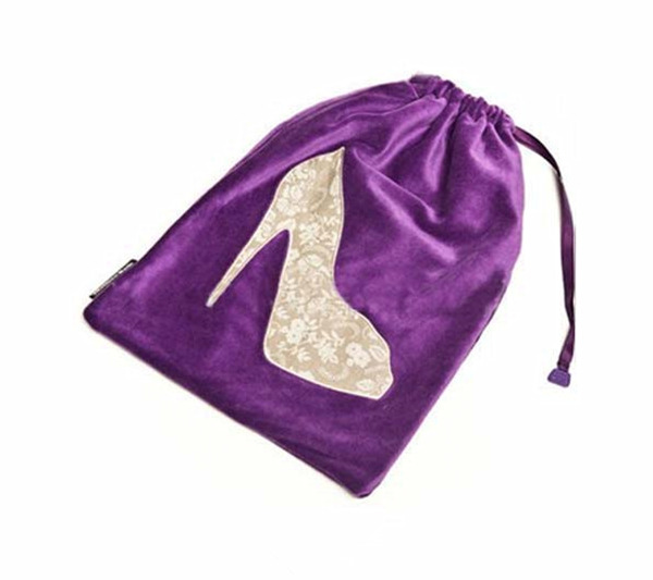 velvet drawstring shoes dust bag 