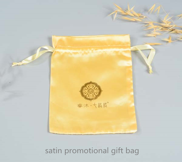 satin drawstring gift bag 