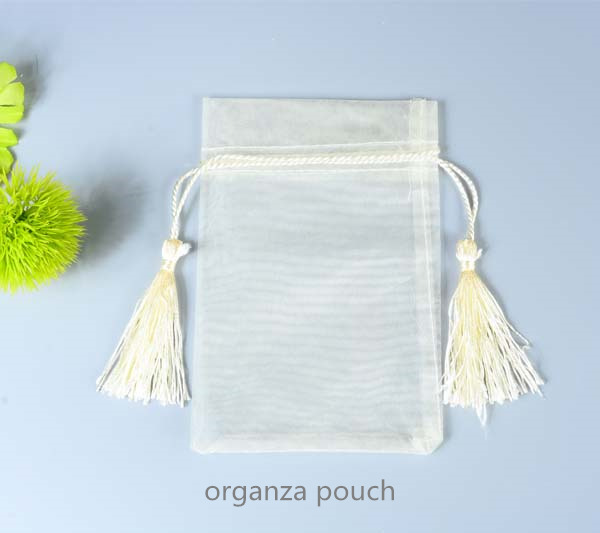 organza tassels pouch 