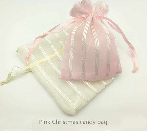 Christmas organza gift favor bag