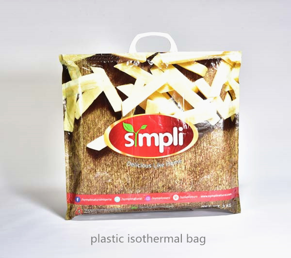 plastic isothermal bag for frozen food