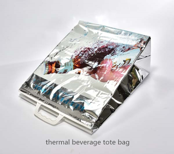 wine bottle thermal beverage tote bag