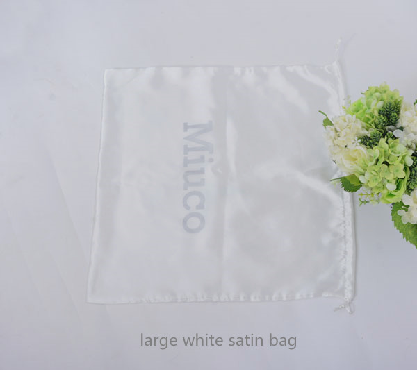 large white satin bag for shoes handbag cover