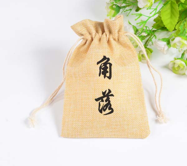 imitation linen gift promotional bag