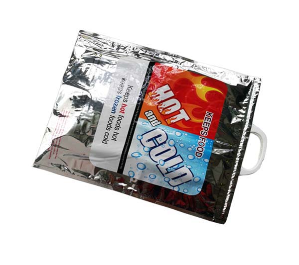 Aluminium Foil Isothermal Cooler Bag with Plastic Handle 