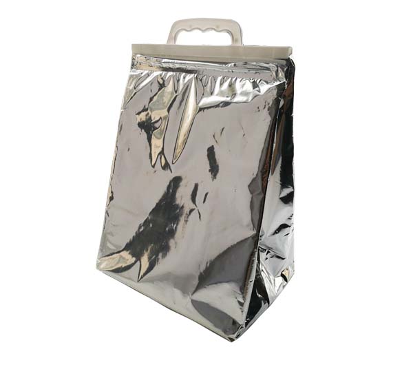 Gusseted aluminium foil thermal bag customized logo