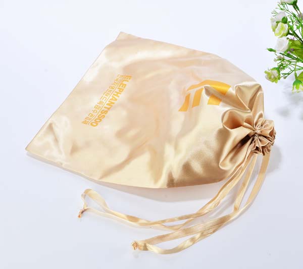 35*50cm large satin dust drawstring bag for shoes handbag