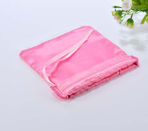 pink satin underwear dust organizer bag 