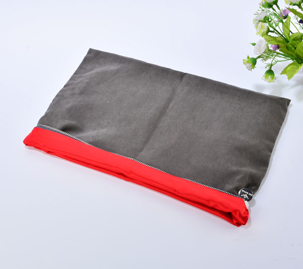 large velvet satin zipper pouch for garment shoes 