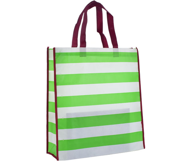 reusable laminated non-woven shopping bag