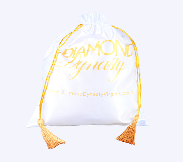Tassels Satin Bag for Hair Extension Hair Clips Package