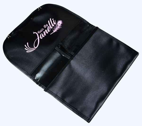 PVC and Polyester Hair Extension Storage Hanger Bag