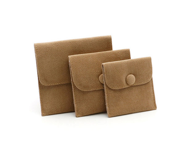 Khaki Velvet Jewelry Pouch Manufacturer 