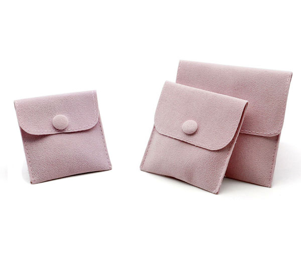 pink velvet jewelry button pouch manufacturer