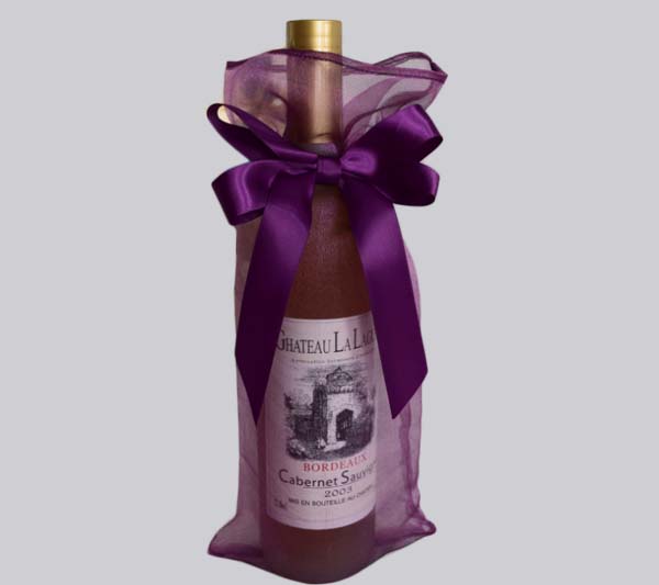 organza wine bottle package bag 