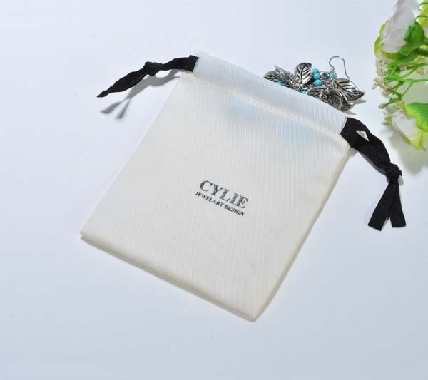 High quality customized logo linen drawstring pouch - Jewelry bags