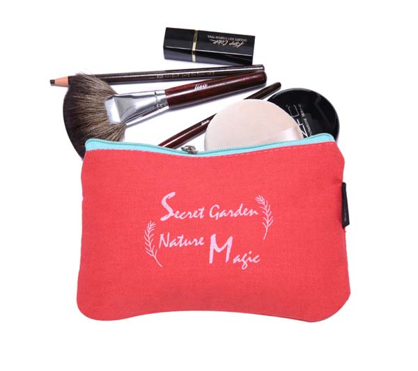 Canvas Makeup Bag Custom Logo 