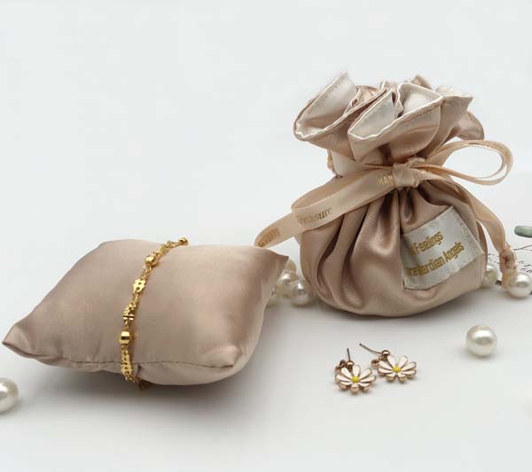 Jewelry Pillow and Satin Jewelry Pouch 