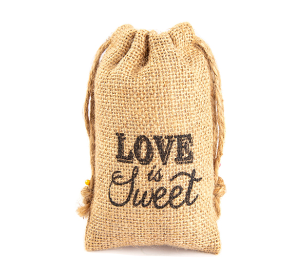 Small Vintage Jute Pouch