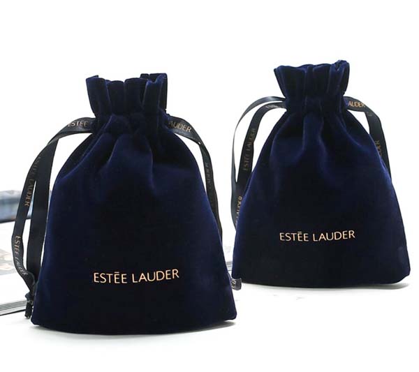 Velvet Drawstring Pouch for Cosmetics 