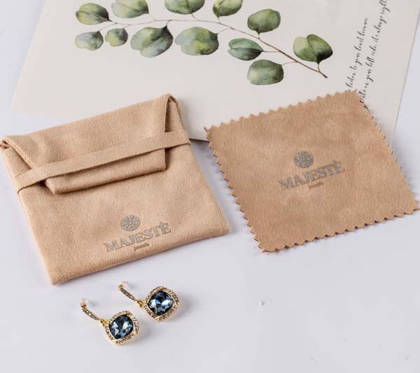 Jewelry Pouch and Jewelry Cleaning Cloth 