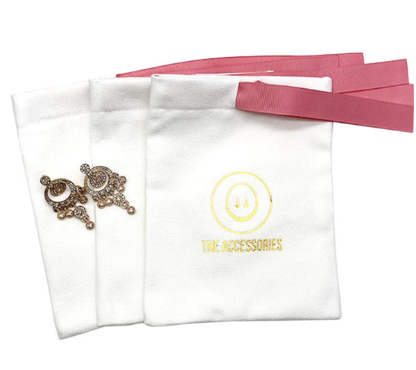 White Fabric Gift Bag Custom Logo 