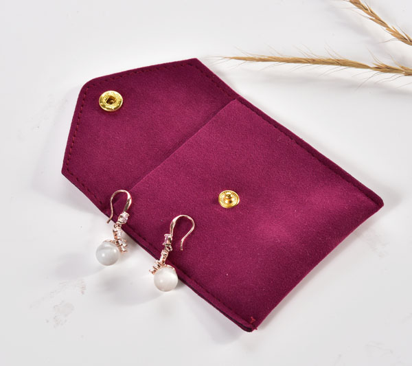 Burgundy Velvet Makeup Bag 